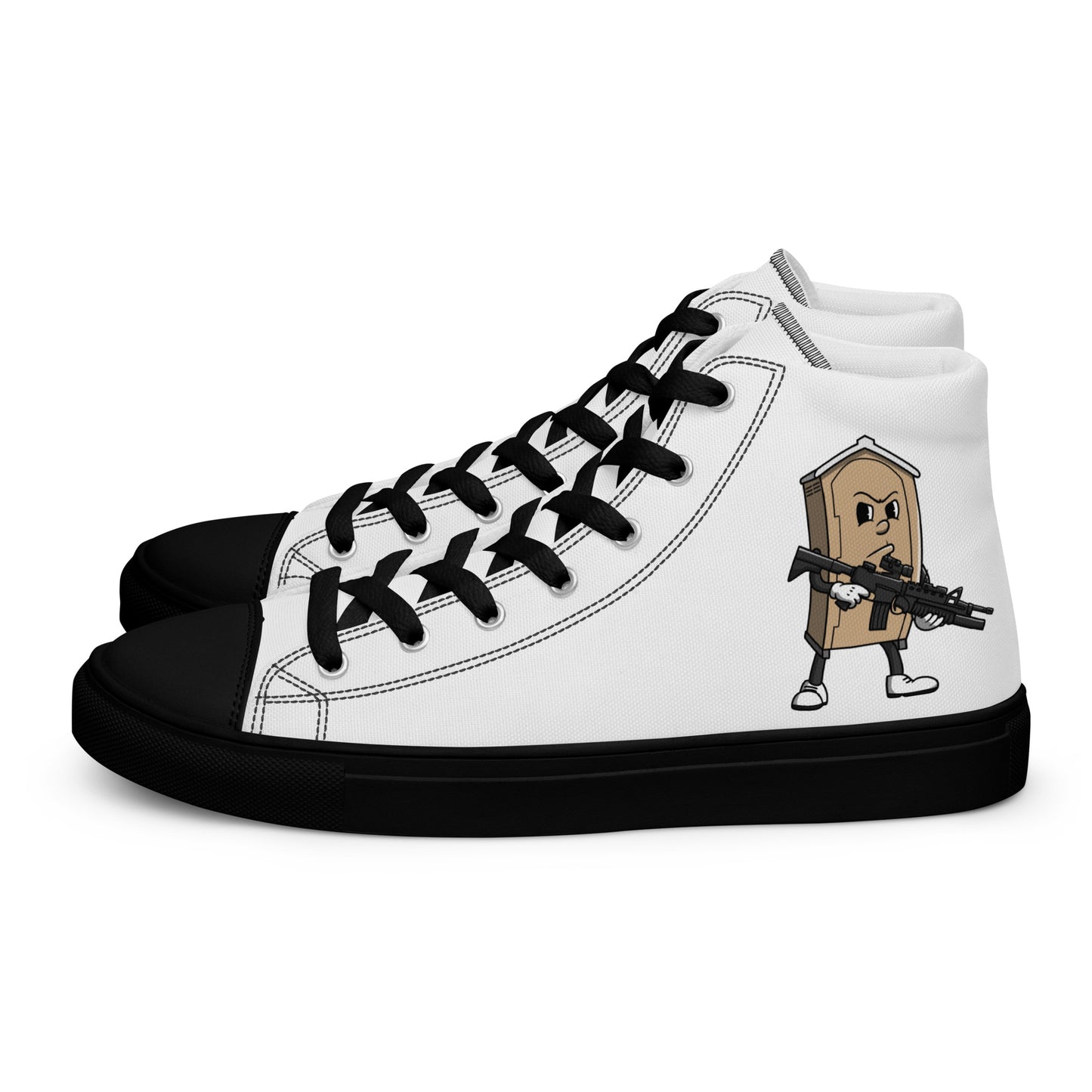 Men’s high top canvas shoes