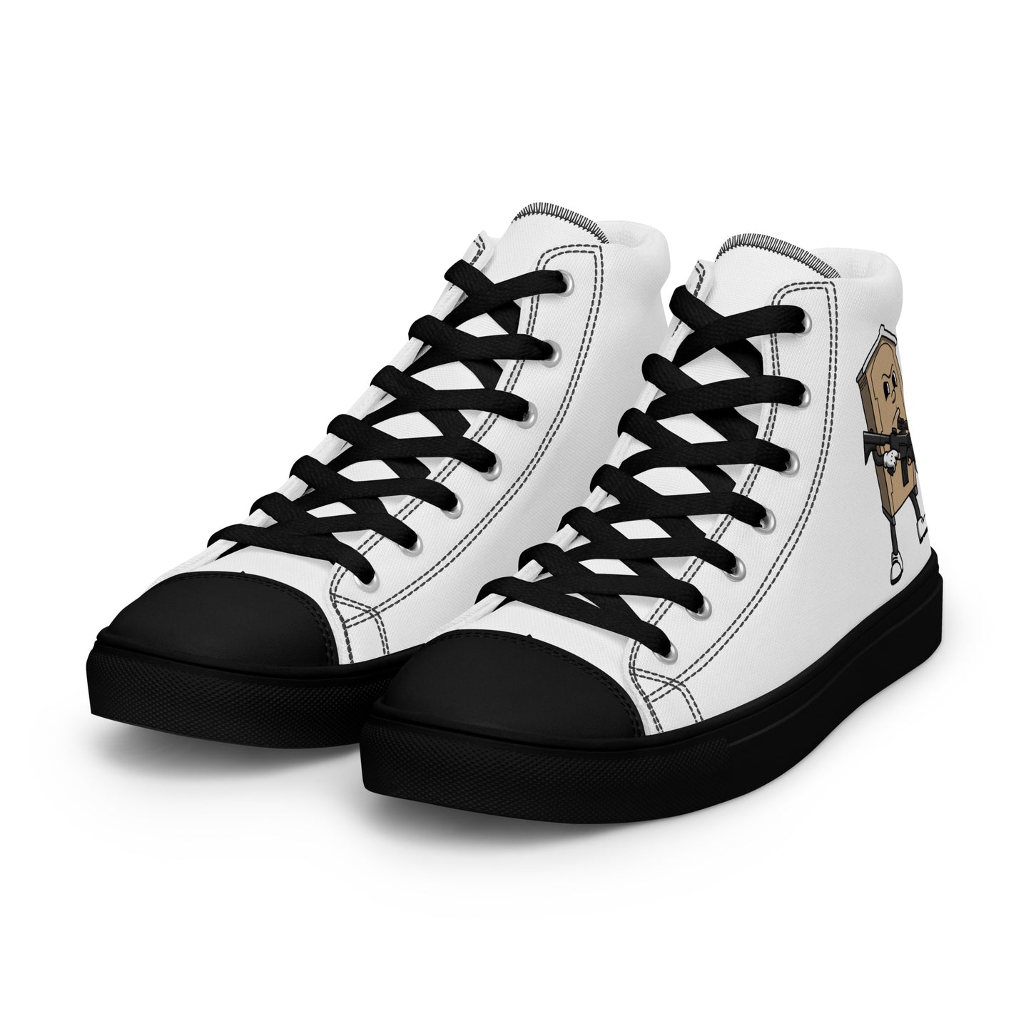 Men’s high top canvas shoes