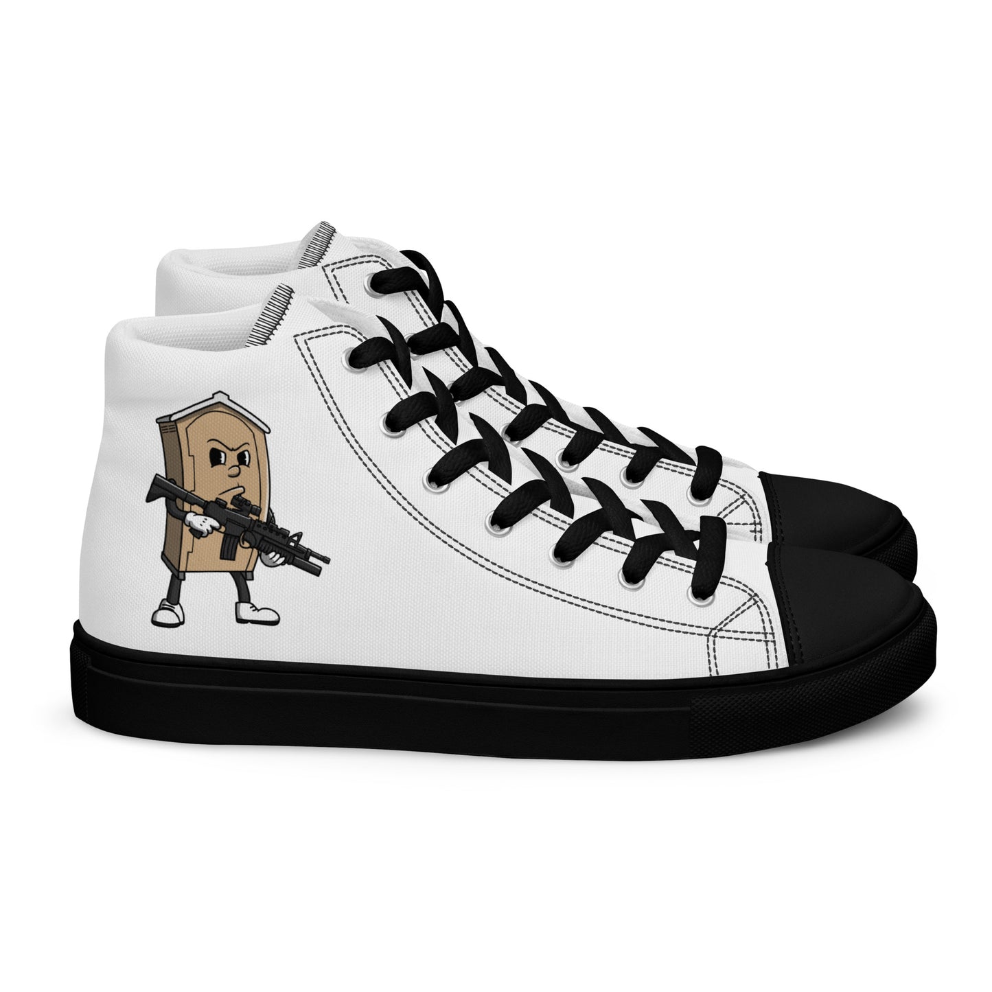 Men’s high top canvas shoes