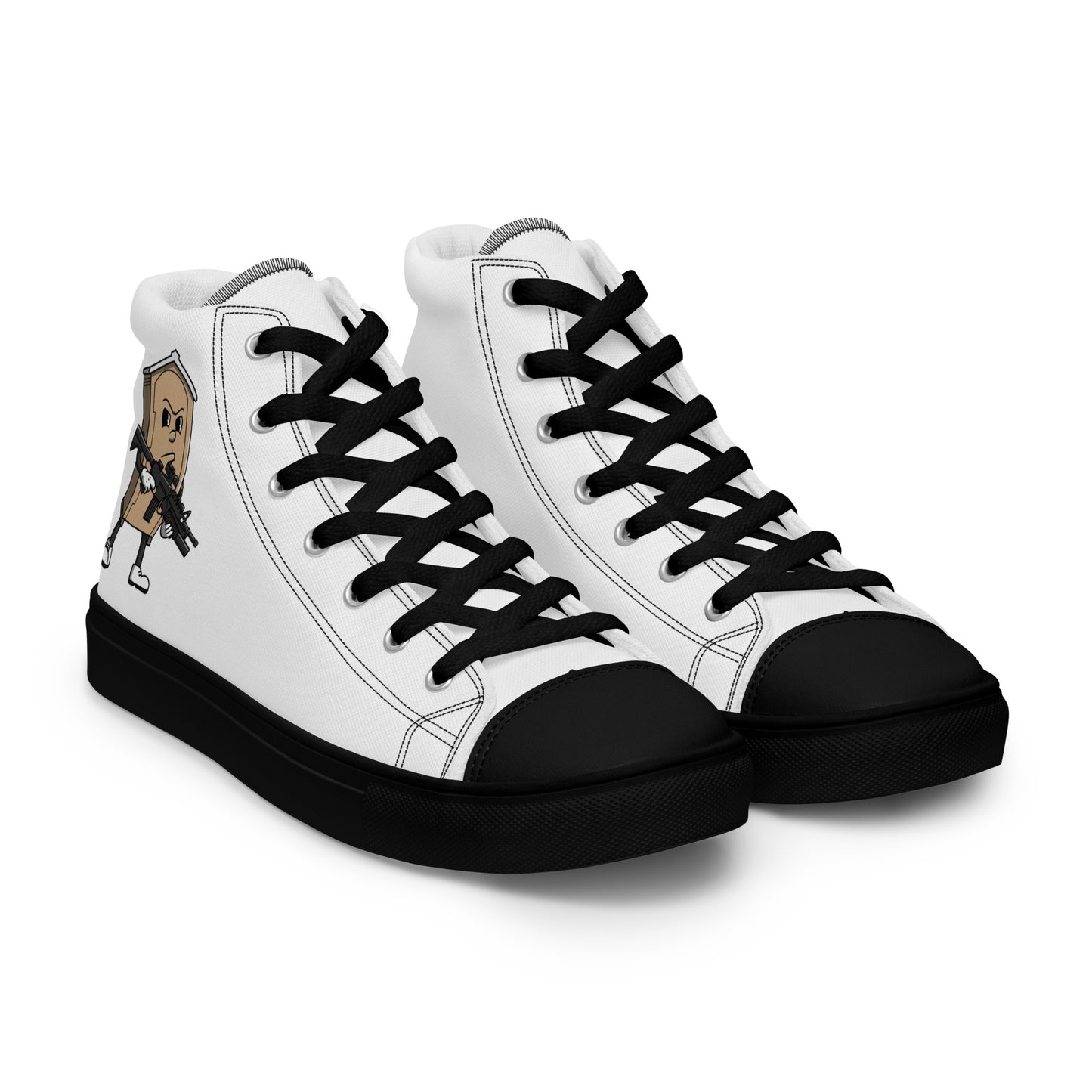 Men’s high top canvas shoes