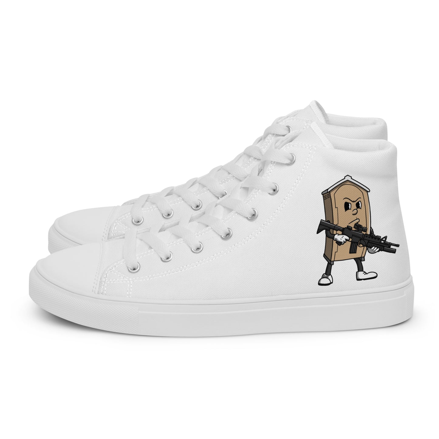 Men’s high top canvas shoes