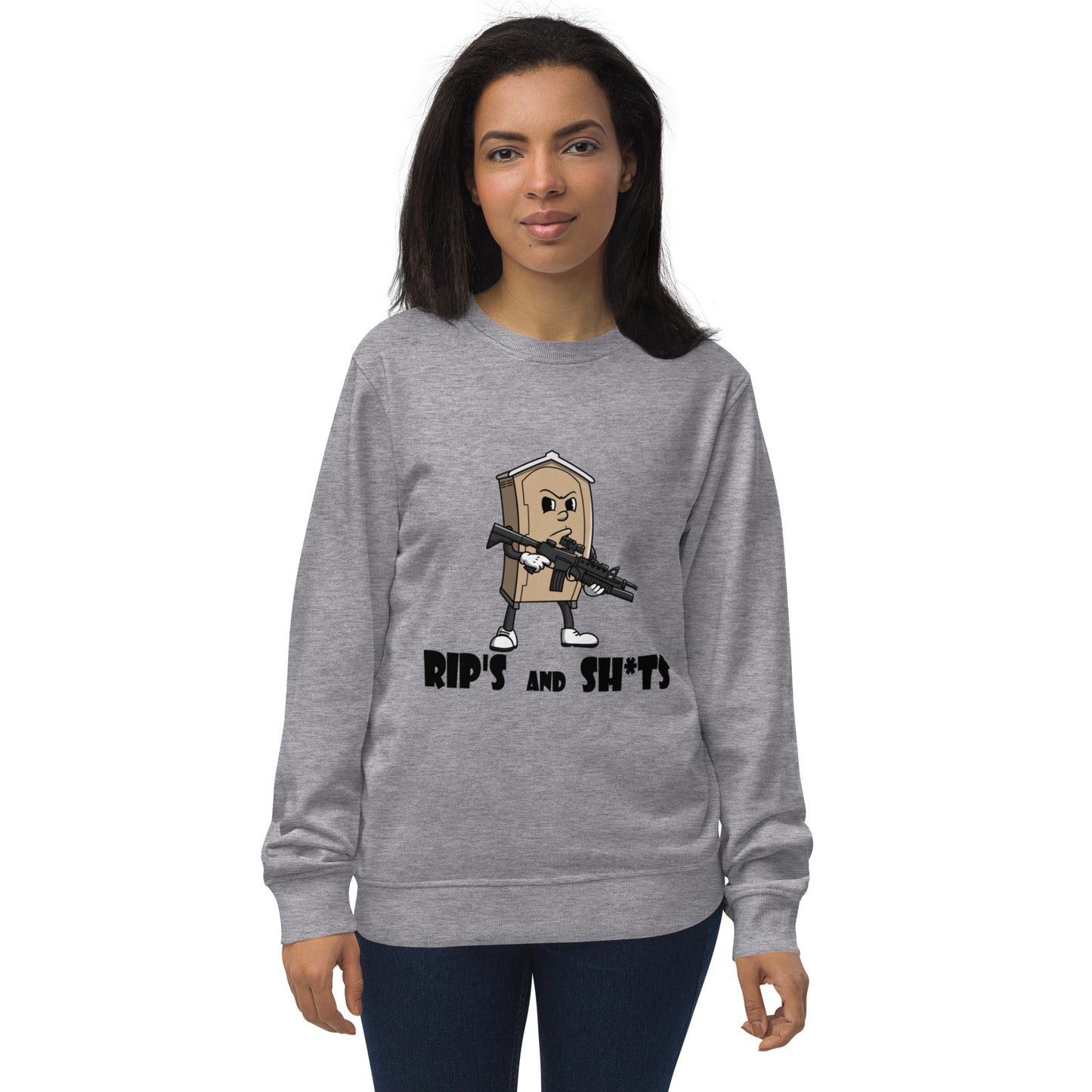 Rips and Shits Unisex organic sweatshirt