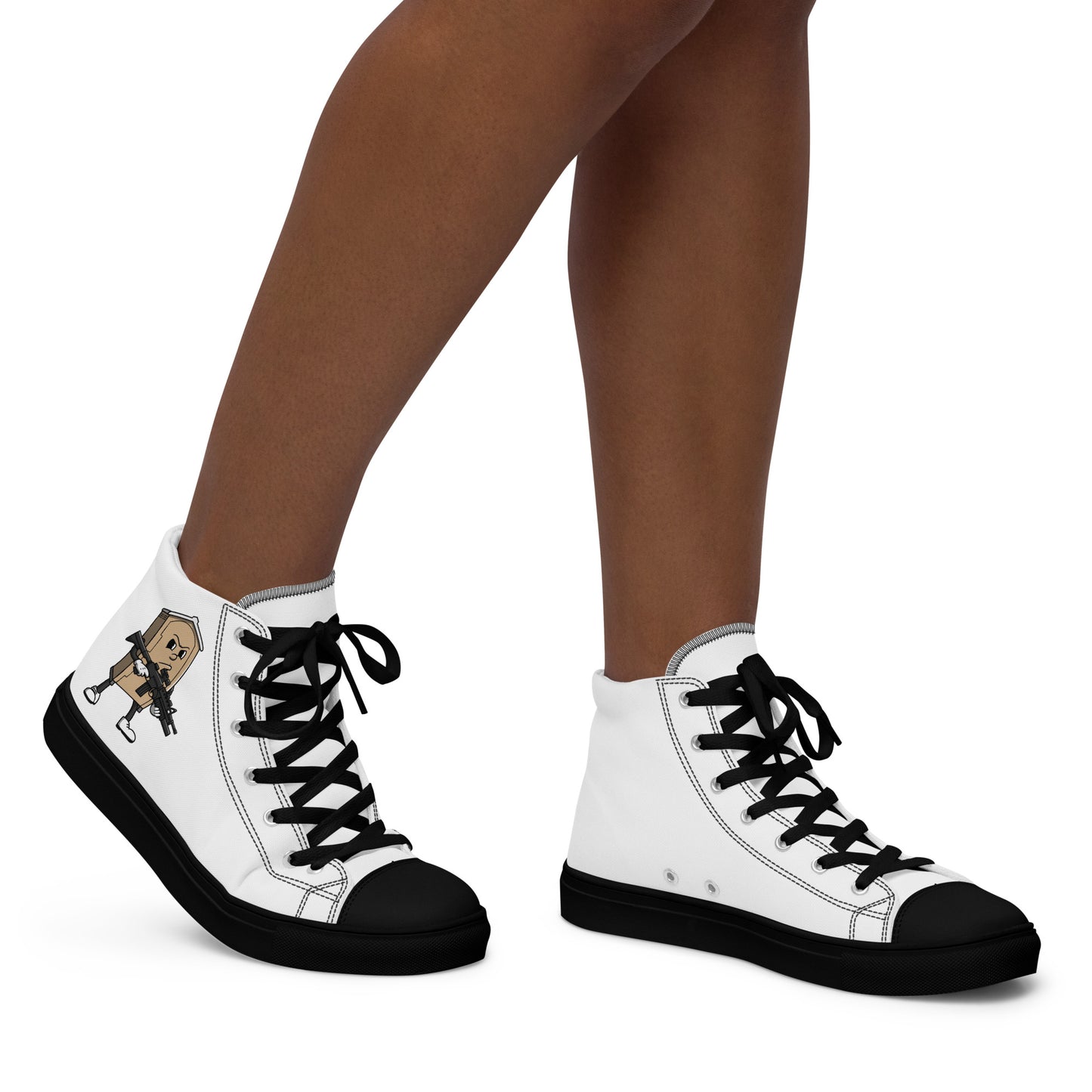 Women’s high top canvas shoes