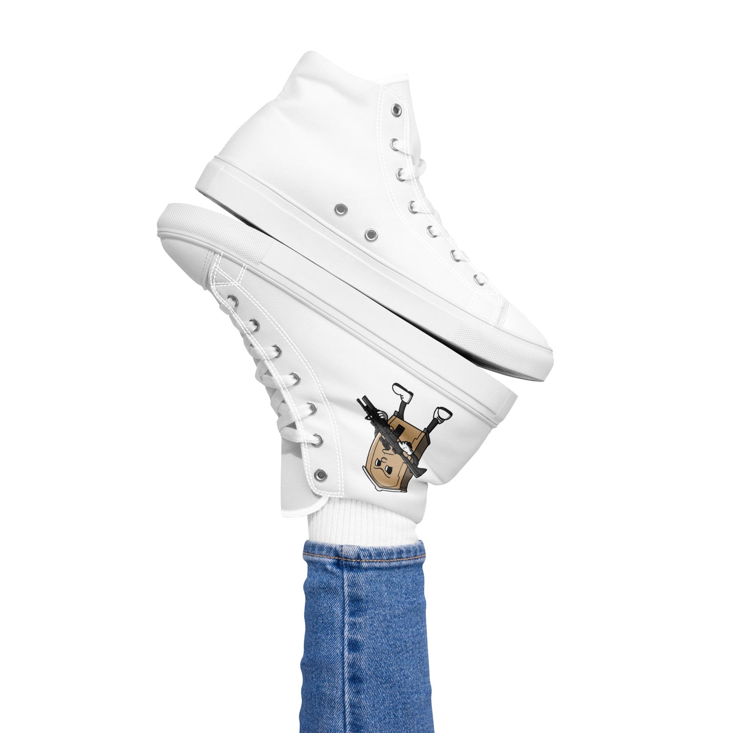 Women’s high top canvas shoes