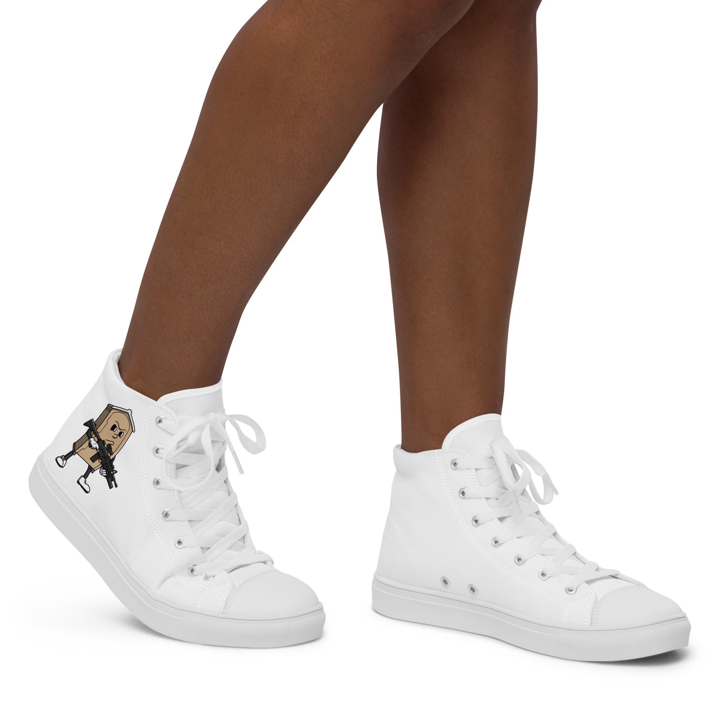 Women’s high top canvas shoes